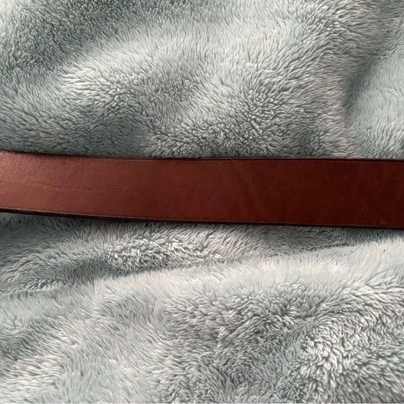 Polo by Ralph Lauren Tan Leather Belt with Bear Buckle - Picture 5 of 8